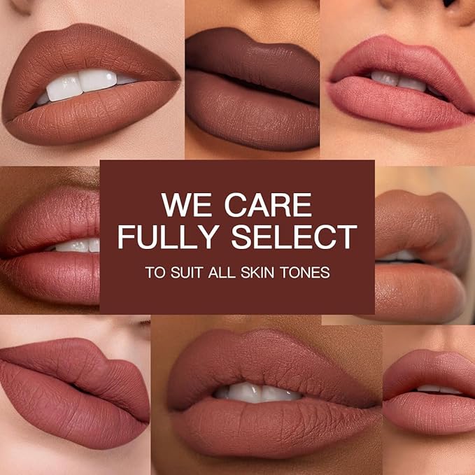 USHAS Lipstick and Lip Liner Combo Set 2 in 1 Waterproof Lipstick for Women Lip liner Set Long Lasting Lipstick, Matte Lipstick Pen with Lip Liner Set Makeup Kits (S15, Pack of 1)