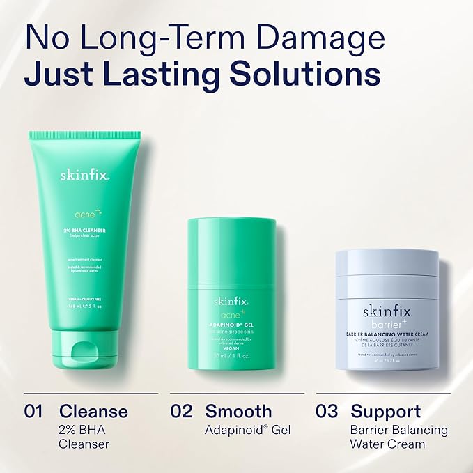 Skinfix 2% BHA Cleanser - 5 oz - Clears Acne Blemishes & Blackheads - Safe for All Types of Acne - Fragrance Free - Vegan, Cruelty Free