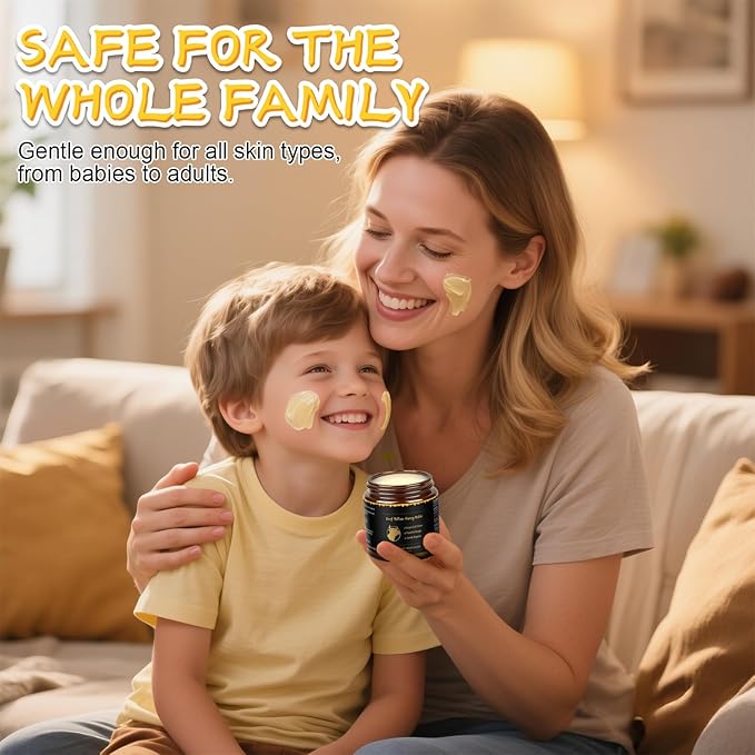 Beef Tallow for Skin, Tallow and Honey Balm for Face, Skin Care Cream Body Butter, Natural Formula, Nourish and Soothe Dry Skin, 120g/4.2oz