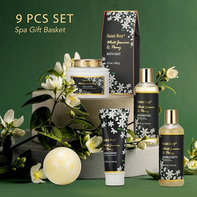 Spa Gift Basket Set for Women Men Bath and Body Gift Basket for Women Gifts Valentines Gifts Spa Gift Set for Birthday Gift Bath Spa Set Bath Kit Spa Kit Gift Set for Mothers Day Christmas