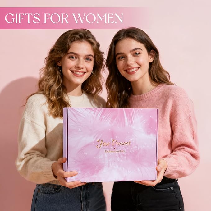 Birthday Gifts for Women, 18PCS Relaxing Spa Gift Basket Self Care Gifts, Unique Gift Ideas for Mom Her Friend Wife Sister, Christmas, Mother's Day, Valentine's Day, Get Well Gift