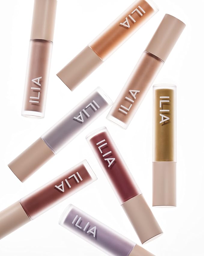 ILIA - Matte Liquid Powder Eye Tint | Cream-to-Powder Eyeshadow, Smudge-Resistant, Quick-Dry, Weightless, Water-Based | Non-Toxic, Vegan, Cruelty-Free, Clean Makeup (Cork, 0.12 fl oz | 3.5 ml)