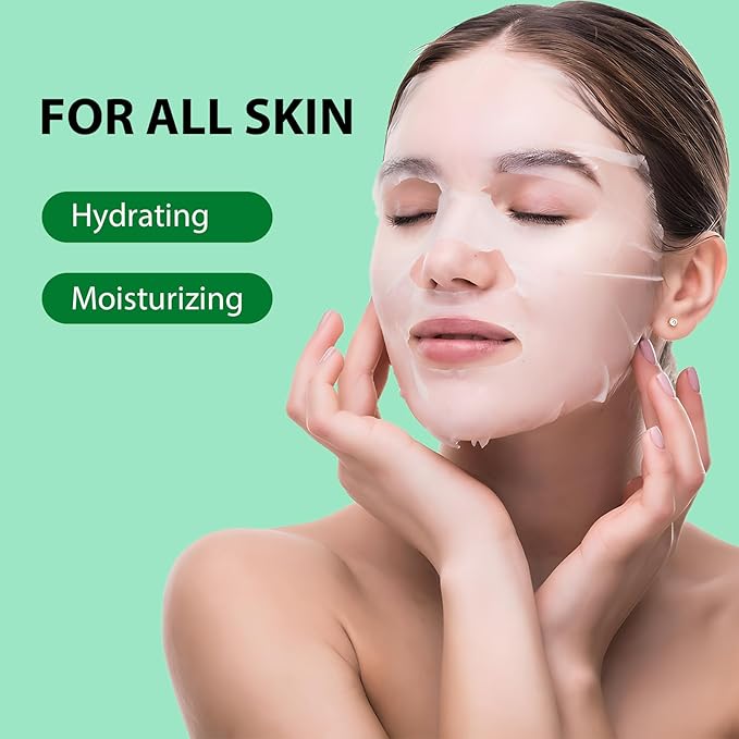 Anti-Wrinkle Face Masks, Moisturizing Spa Face Masks Skincare Hydrating Face Sheet Masks, Hyaluronic Acid, Daily Sheet Masks for All Skin Types, Sheet Facial Mask for Skin Care Mask(15Sheet)