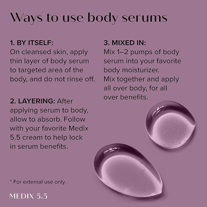 MEDIX Vitamin C Cream + Vitamin F Booster Serum Body Lotion Moisturizer 2PC Skin Care Set | Firming & Brightening Cream Diminishes Uneven Skin Tone, Age Spots, Dry Skin, & Sun Damage, 2PC Bundle