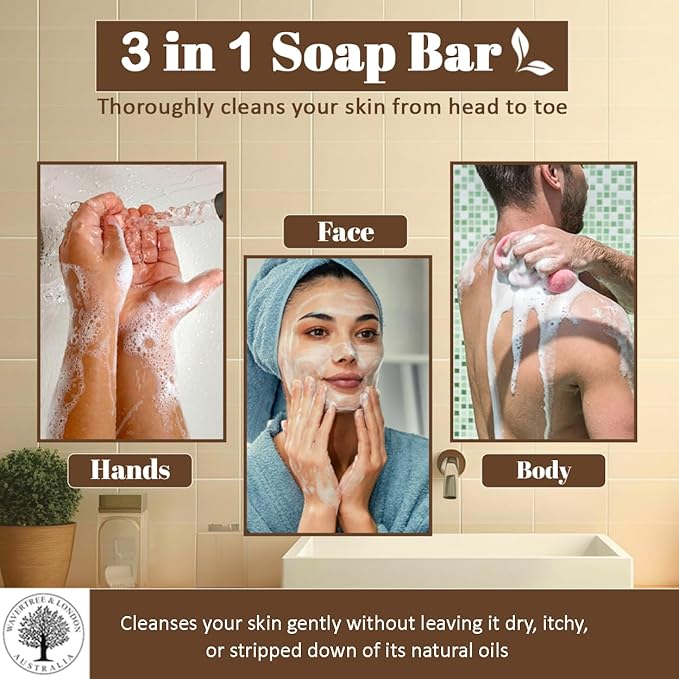 Wavertree & London Natural Goat Milk Soap Bars (2 Bars) โ 7oz Individually Wrapped, French Triple Milled Moisturizing Bath Bar Soap Enriched with Shea Butter, Chemical-Free Sensitive Skin Bar Soap