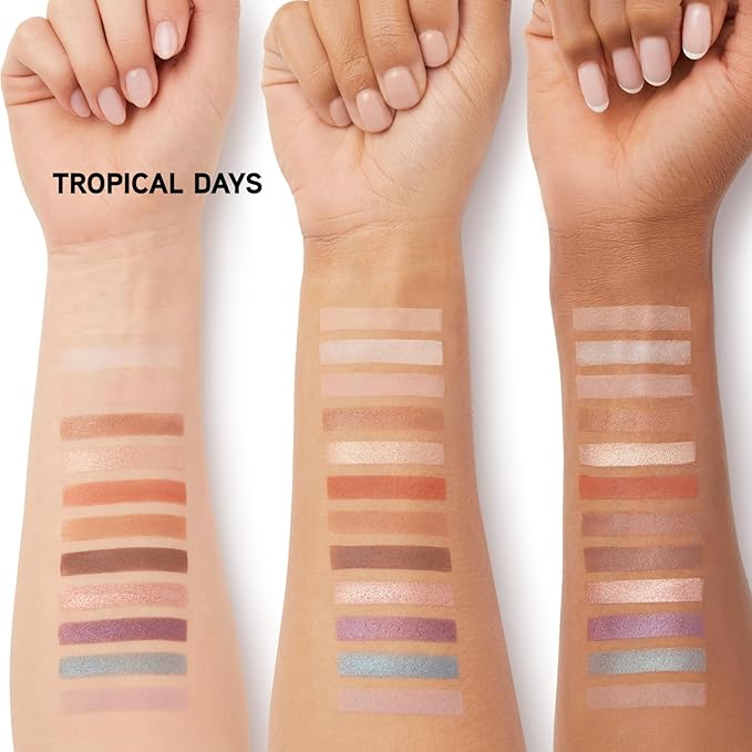 Physicians Formula Murumuru Butter Eyeshadow, 12-Shade Ultra-Creamy Palette with Murumuru & Tucuma Butters, Silky Soft Blendable Formula – Tropical Days