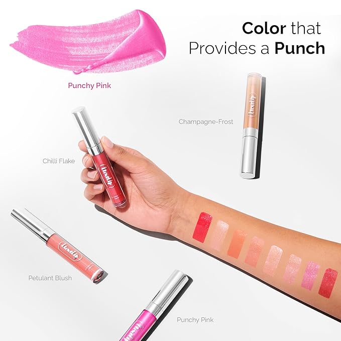 LuxeLip™ Matte Lipstick for Older Women, Hydrating Non-Sticky Lip Gloss for Luminous Shine & Moisturized Lips, Lightweight, Long-Lasting Glossy Finish, Cruelty-Free Lip Makeup (Punchy Pink, 8ml)