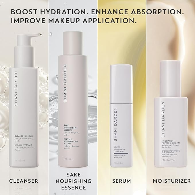 Shani Darden Skin Care Sake Nourishing Essence, Facial Essence for Skin Hydration, Helps Soften, Fortify, and Calm Dehydrated and Sensitive Skin, 4 Oz