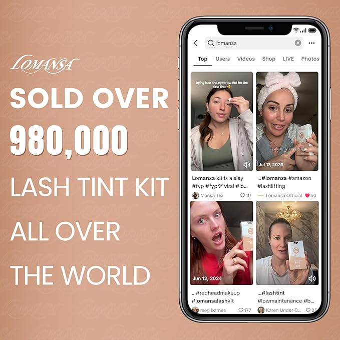 Lash Color Kit - Instant Eyelash Color Black Brow Color with Natural Effects, Safe & Easy to Use 8ml