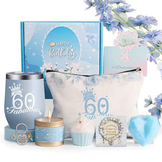 60th Birthday Gifts for Women, Birthday Ideas, Gifts for, 60th Spa Gifts for Women, Mom, Aunt, Grandma