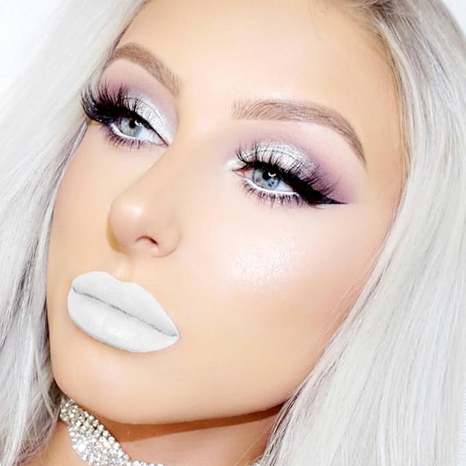 Pearl White Liquid Lipstick - Long Lasting, Smudge Proof, Transfer Resistant Lip Color, Waterproof, Non-Transfer Formula (Infinite Illusion)