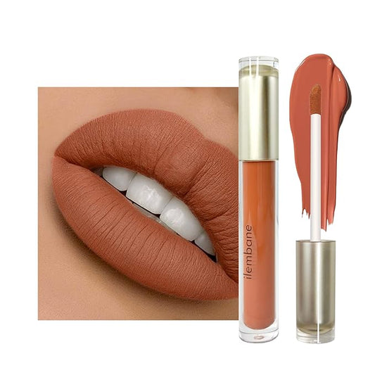 Smoky Rose Liquid Lipstick - Long-Lasting, Smudge-Proof, Transfer-Resistant Lip Color,Waterproof, Non-Transfer Formula (Moonlit Melody)