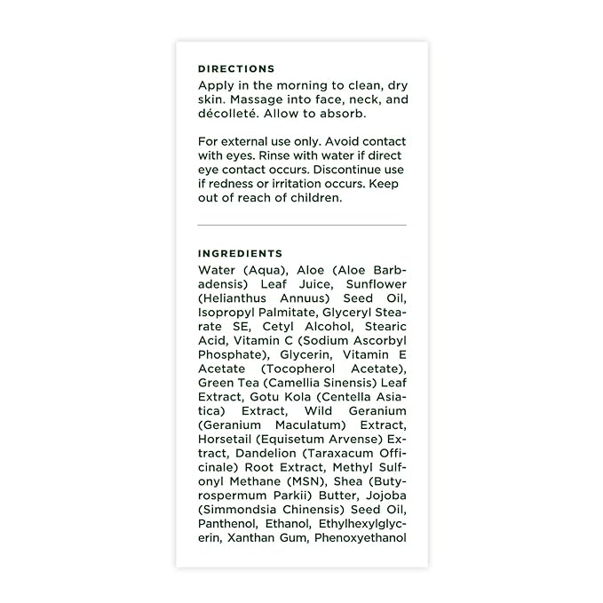 Tree of Life Beauty Moisturizer, Vitamin C Face Cream - Hydrating & Brightening Lotion, Reduces Dark Spots - Dermatologist-Tested for Dry Sensitive Skin - Whitening Facial Skin Care - 1.7 Fl Oz