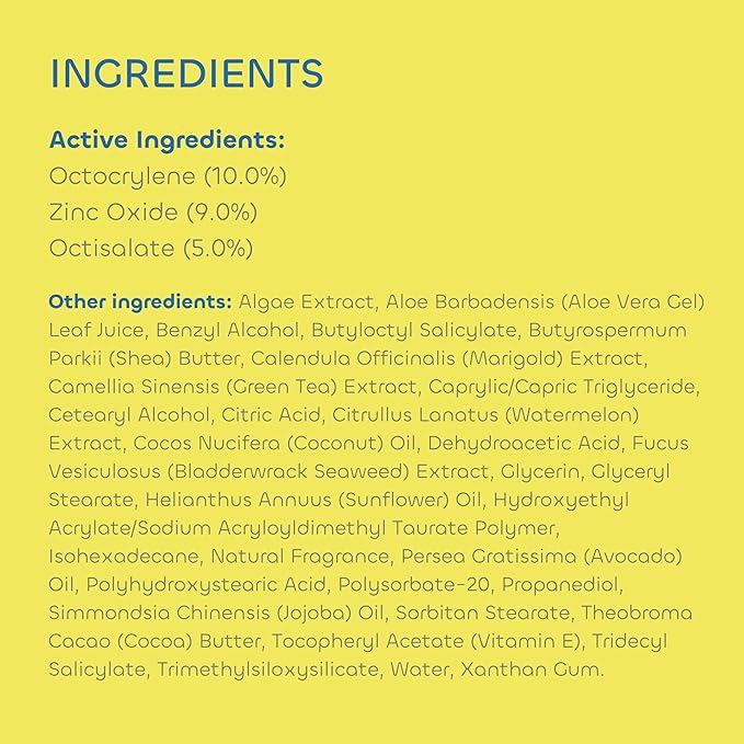 Seaweed Bath Co. Active Defense SPF 50 Sport Broad Spectrum Hybrid Sunscreen Cream, 3.4 Ounce (Pack of 2), Sustainably Harvested Seaweed, Aloe, Watermelon