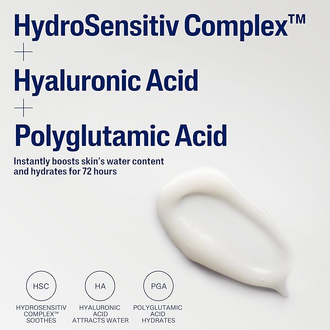 Cetaphil Deep Hydration Skin Restoring Water Gel with Hyaluronic and Polyglutamic Acid, Face Moisturizer, 72 Hour Hydration, For Dry, Dehydrated Sensitive Skin, Fragrance Free, 1.7 oz, Fragrance Free