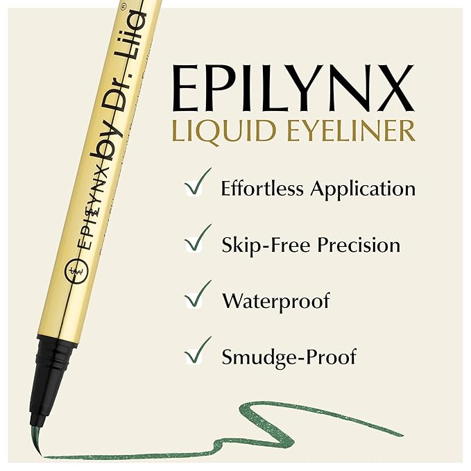 Waterproof Liquid Eyeliner - Smudge-Proof, Long-Lasting Vegan Liquid Eyeliner Pen with Precision Tip for Smooth Application, Gluten-Free, Hypoallergenic Eye Liner - 2mL Shimmer Spring Green