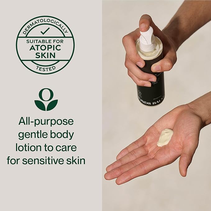 Balmonds - Daily Moisturizing Cream - 10.5oz. (300ml) - 99% Natural Moisturizer For Face & Whole Body - Free From Fragrance - Vegan - All Skin Types