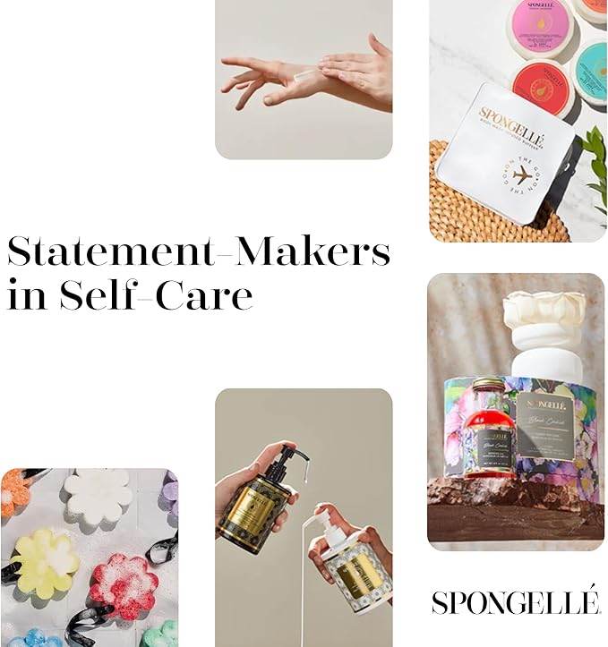 Spongelle Freesia Pear Wild Flower Buffer Body Scrubber with Box | Bath & Shower Loofah for Women | Exfoliator with Body Wash Infused | 14+ uses