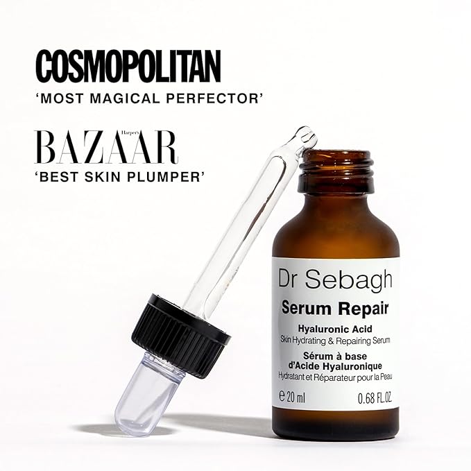 Dr Sebagh Serum Repair (0.68 fl oz) | Award-Winning Hyaluronic Acid Facial Hydrator | Anti Aging & Wrinkle | Skin Moisturising & Repairing Formula | Collagen Boosting Youthful Glow For Women & Men