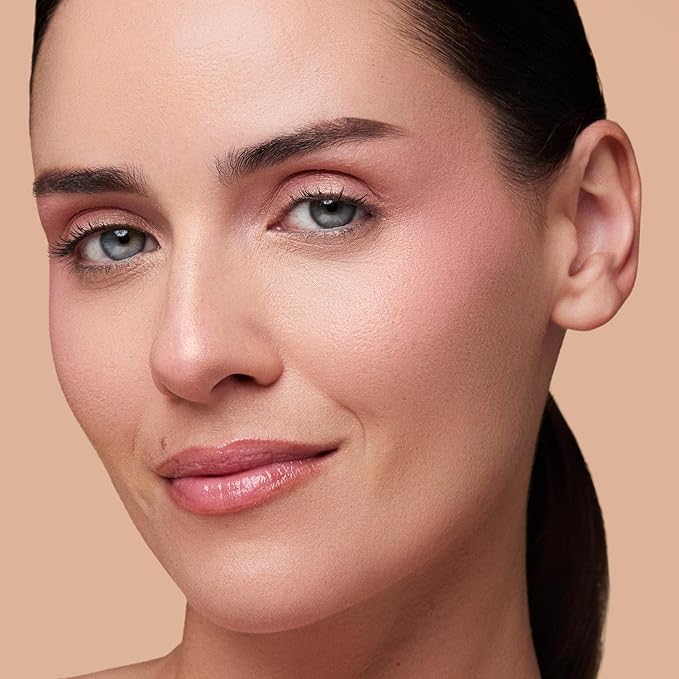 OFIR Pivot Powder | Multi-Use Glow Hydrating Highlight Blush Face Powder | Vegan Formula, Lightweight Buildable Texture | Crease-Free Compact Blush Highlighter | Radiant Rose - Rosy Pink | 0.24 OZ