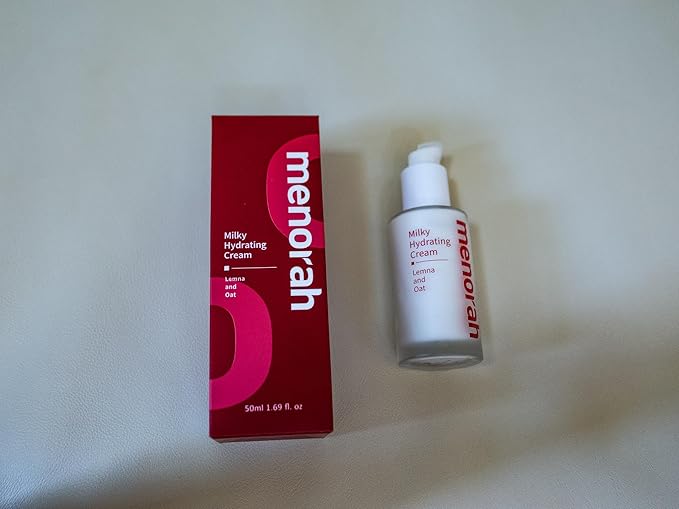 menorah Milky Hydrating Cream with Lemna & Oat – Ultra Lightweight, Soothing & Moisturizing Facial Lotion for Sensitive & Dry Skin, Daily Hydration & Comfort