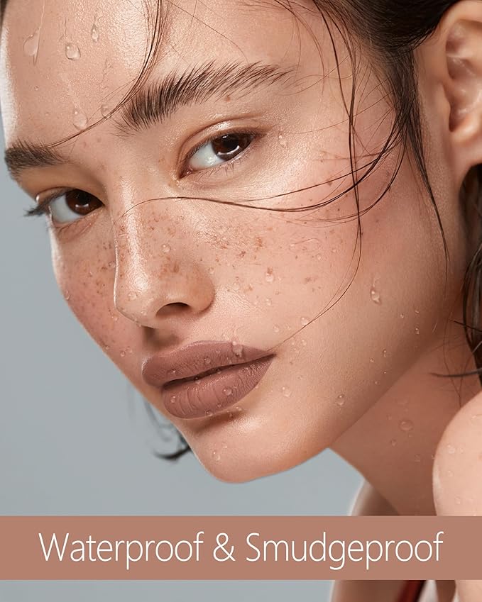 MAKI YIKA Nude Lipstick for Women Colorstay Long Lasting Brown Lipstick Matte Liquid Lipstick Transferproof Cruelty-Free Lip Color, Latte Nude