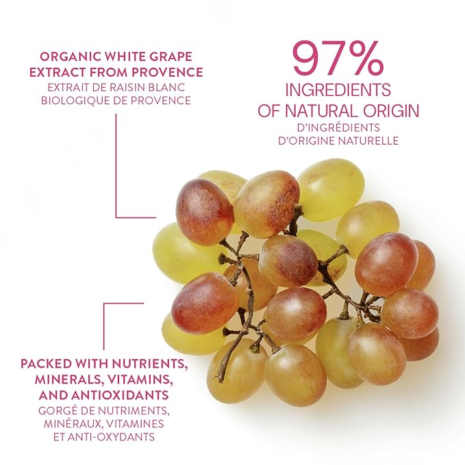 Panier des Sens - Small Hand Cream for Dry Cracked Hands β Grape Mini Hand Lotion for Dry Skin - With Shea Butter and Grape Seed Oil - Hand Care 97% Natural Ingredients - Travel Size 1 floz