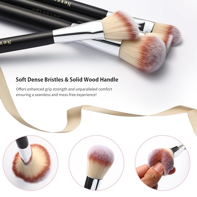 28PCS Makeup Brushes Set, Quality Make Up Brushes,Professional Makeup Brushes Set, Beginner Starter Set,Soft Bristles,Lots of Brushes with Blenders Masks Spatula,Travel-Friendly Case, Women Gift,Black