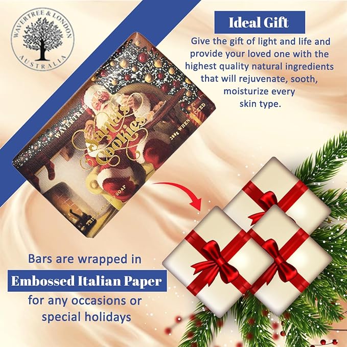 Wavertree & London Cosmopolitan Scented Natural Soap (2 Bars), 7oz Moisturizing French Triple Milled Soap Bars enriched with shea butter - Pure Plant Based Bath & Body Bars for All Skin Types