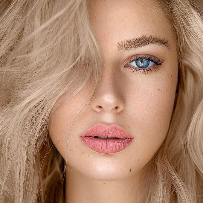 3-Pack Multicolor Matte Liquid Lipstick Set – Peach Pink, Nude Pink & Caramel – Long-Lasting, Smudge-Proof, Waterproof – High-Pigment, Transfer-Resistant Colors for All-Day Wear