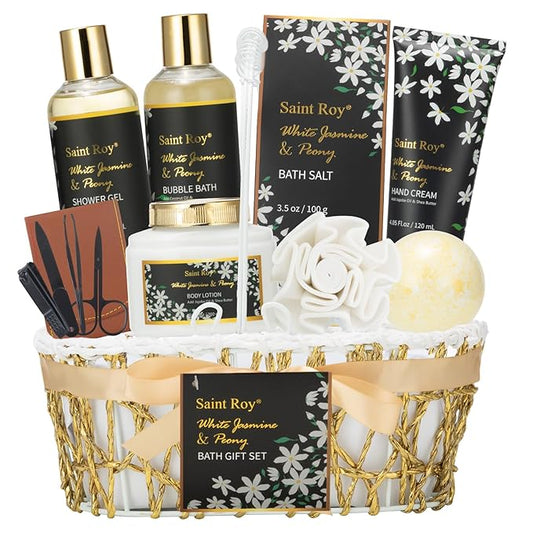 Spa Gift Basket Set for Women Men Bath and Body Gift Basket for Women Gifts Valentines Gifts Spa Gift Set for Birthday Gift Bath Spa Set Bath Kit Spa Kit Gift Set for Mothers Day Christmas