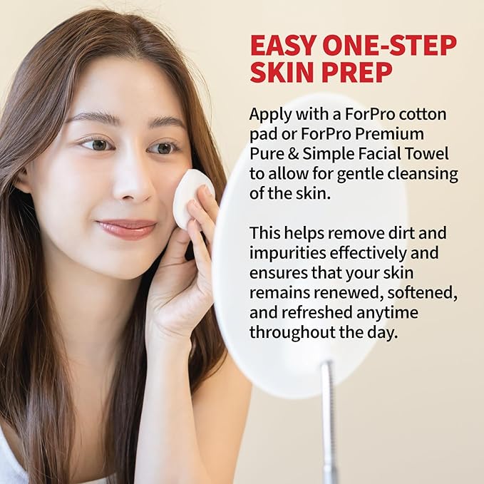 ForPro Premium Witch Hazel Toner, Alcohol-Free, Naturally Soothe, Tone & Hydrate Skin, Vegan, Fragrance-Free, 32 Fl Oz