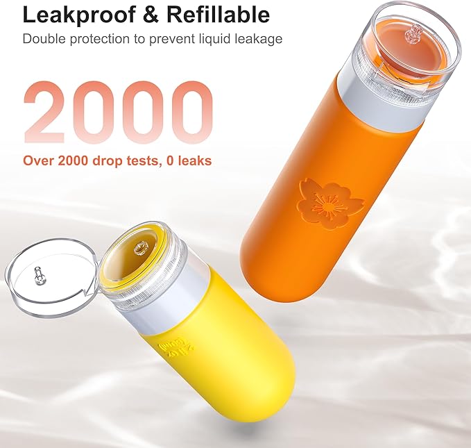 20Pack Travel Bottles for Toiletries, Silicone TSA Approved Travel Size Containers, Travel Essentials Leak Proof Refillable Liquid, Travel Shampoo and Conditioner Bottles