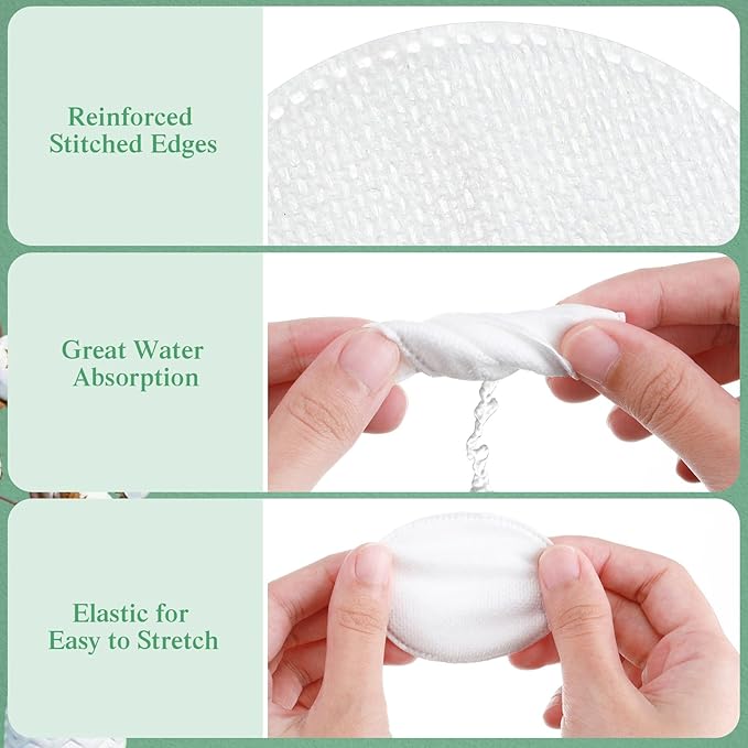 Maxcheck 2500 Pcs Cotton Rounds Bulk Exfoliating Rounds Cotton Rounds for Face Makeup Remover Pads Cotton Facial Pads Cotton Pads for Face Cotton Pads for Makeup Removal Toner Pads