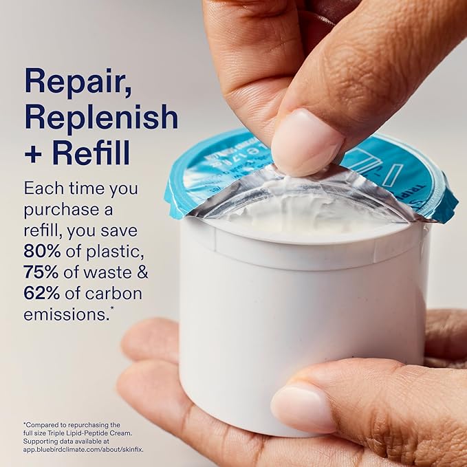 Skinfix Triple Lipid-Peptide Cream - 1.7 oz - Rich Face Moisturizer to Instantly Hydrate & Restore Dry, Sensitive Skin - Non-Comedogenic, Fragrance Free, Vegan, Cruelty Free