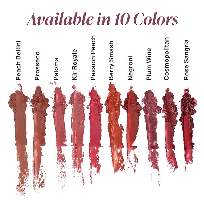 Mineral Fusion Long-Lasting Lipstick, Vivid & Smudge-Free Lip Color with Avocado Oil, Cocoa Seed Butter, Free of FD&C Dyes, Paraben and Gluten, Rose Sangria