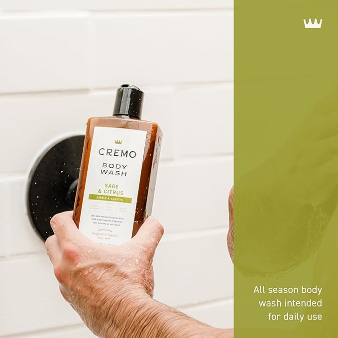 Cremo Body Wash Men, Sage and Citrus , 16 Fl Oz