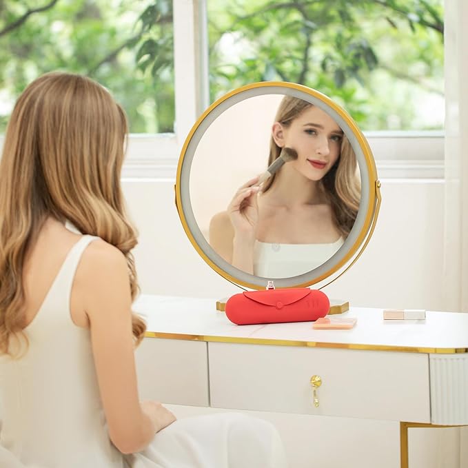 Silicone Makeup Brush Holder,Travel Makeup bag-Soft Portable Cosmetic Face Brushes Holder,Large Travel Makeup Brush Case with Anti-Fall Out Magnetic Closure