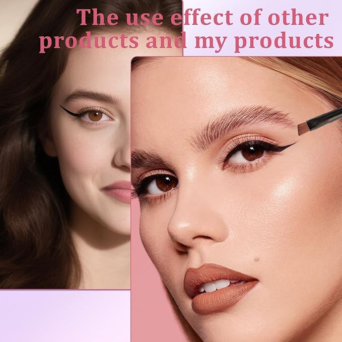 50 Pieces Disposable Eyebrow Brushes,Angled Brow Brush & Eyeshadow Brush Set,Professional Eyeliner Brush for Makeup,Tinting,Salon,Esthetician Supplies