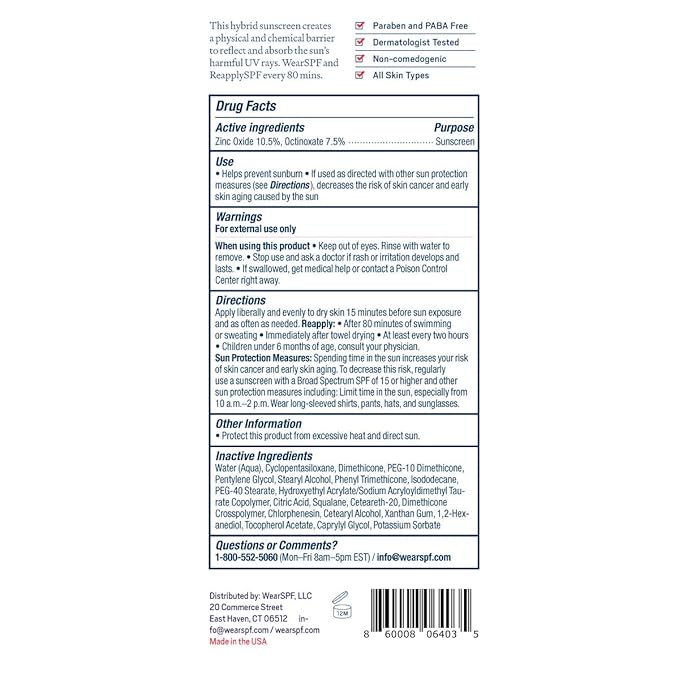 Wear SPF Essential Sunscreen Hybrid Lotion - SPF 50, 3-pack