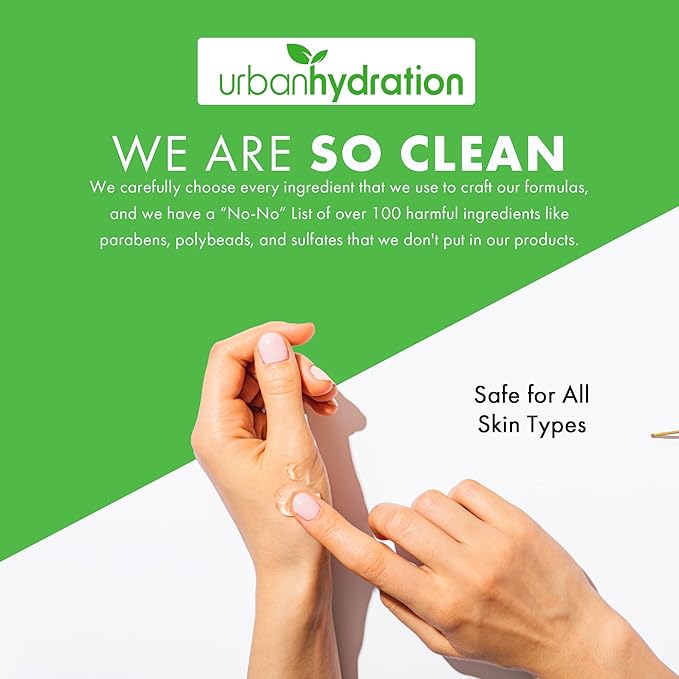Urban Hydration Aloe Face Wash & Gel Moisturizer Bundle | Hydrating, Acne-Fighting, Lightweight, Smooth Skin | For All Skin Types | Bright & Balanced Skincare Duo | 6oz + 2.5oz