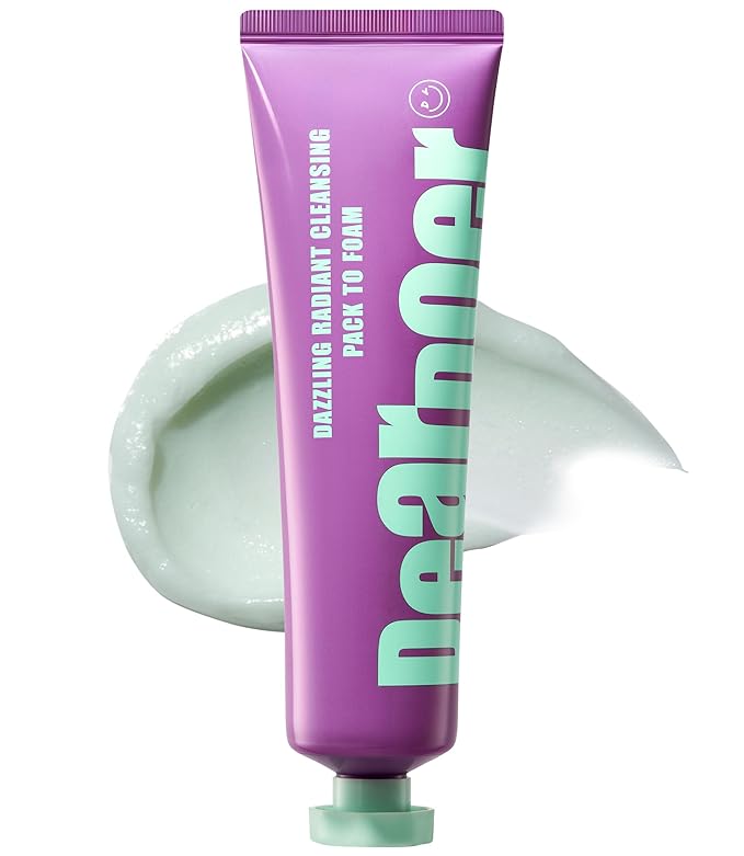 Dazzling Radiant Cleansing Pack to Foam โ 3-in-1 Wash-Off Mask & Exfoliator & Cleanser w/Fresh Grape Extract & Niacinamide โ Vitamin C and Resveratrol for Dry, Dull Skin (3.38 fl oz)