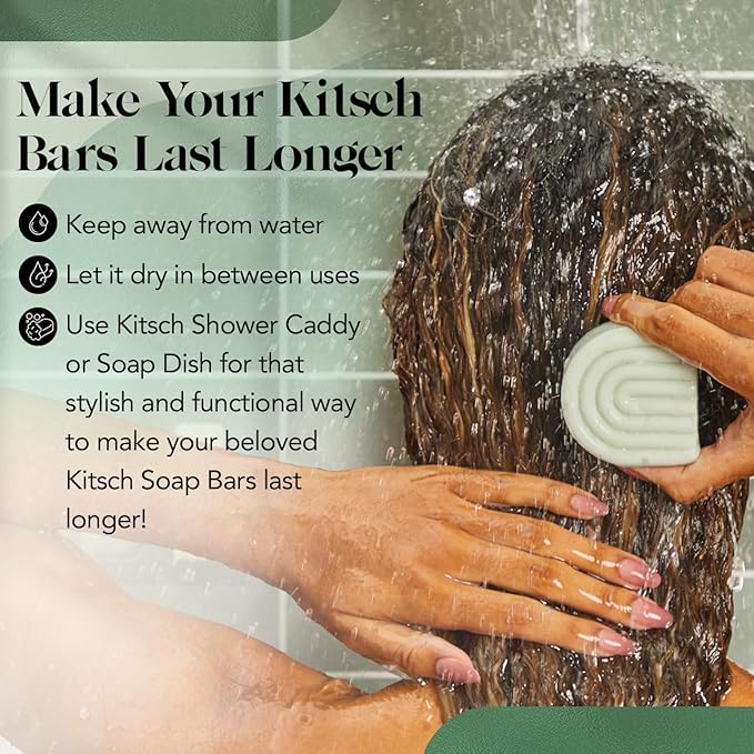 Kitsch Rosemary & Biotin Volumizing Hair Conditioner Bar for Hair Growth & Thickening – Hydrating & Cleansing Hair Conditioner for Women & Men - Paraben, Silicone & Sulfate Free - Made in USA - 2.7 oz