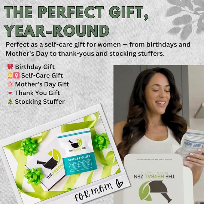 Stress Fighter Shower Steamers Aromatherapy with Essential Oils, Made in The USA Shower Bombs, Shower Bomb Aromatherapy, Relaxing Gifts for Women, Spa Day Gift, Mothers Day Gift