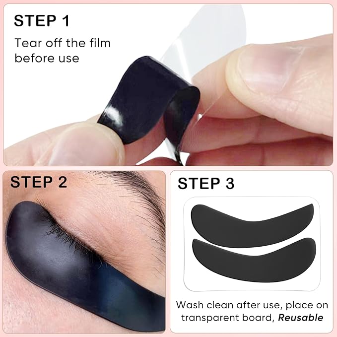 Lash Color Kit, Lomansa Black Color Kit for Eyelash and Brow, Eyelash & Eyebrow Color Set, Lasts Up to 4 Weeks, Easy to Use at Home Salon