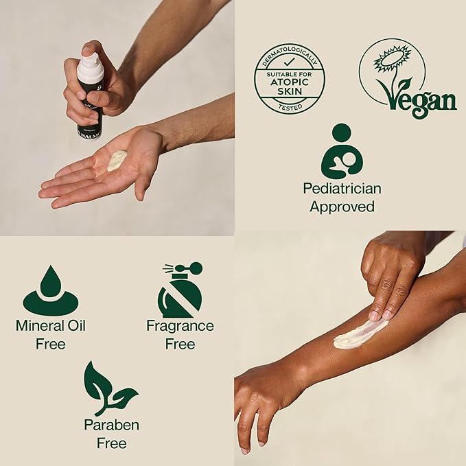 Balmonds - Daily Moisturizing Cream - 3.5oz. (100ml) - 99% Natural Moisturizer - Face & Body - Fragrance Free - Vegan/Cruelty Free - All Skin Types