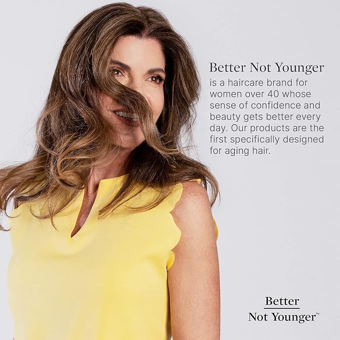 Better Not Younger Wake Up Call Volumizing Biotin Shampoo 16 oz – Designed for Women Over 40 with Thinning Hair - Volumizes, Lifts & Nourishes - Sulfate Free, Color - Safe Shampoo for Fine Hair.