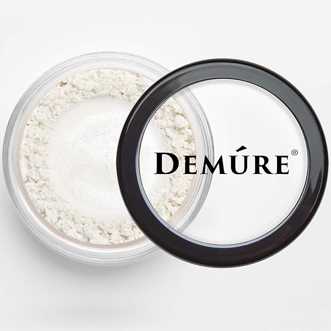 Demure Snowflake Loose Powder & Glitter Eyeshadow, Natural & Organic Eye Makeup