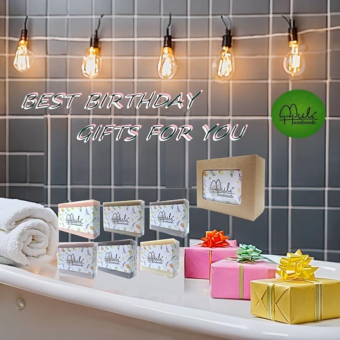 Natural Handemade Bar Soap for Men and Women with Essential oils, Scented Bar Soaps for Bath, Fragrance Regular Use Gift Set (Pack of 1) Rose Marseille