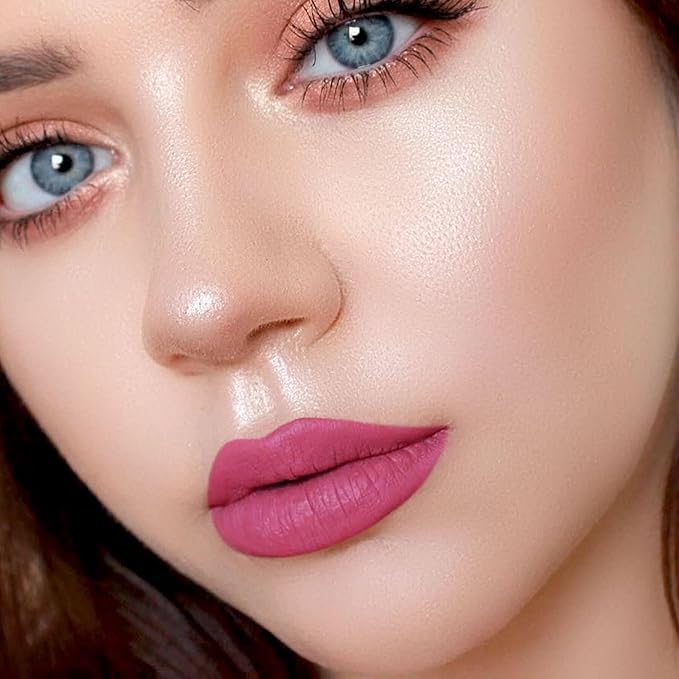 3-Pack Multicolor Matte Liquid Lipstick Set – Smoky Rose, Dusty Rose & Peachy Pink – Long-Lasting, Smudge-Proof, Waterproof – High-Pigment, Transfer-Resistant Colors for All-Day Wear